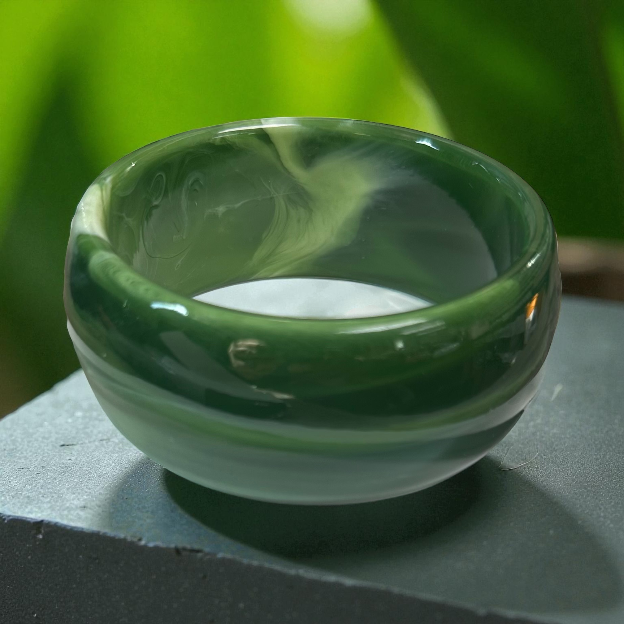 Resin Acrylic Wide Bangle Bracelet ✦ BA-21WA3442