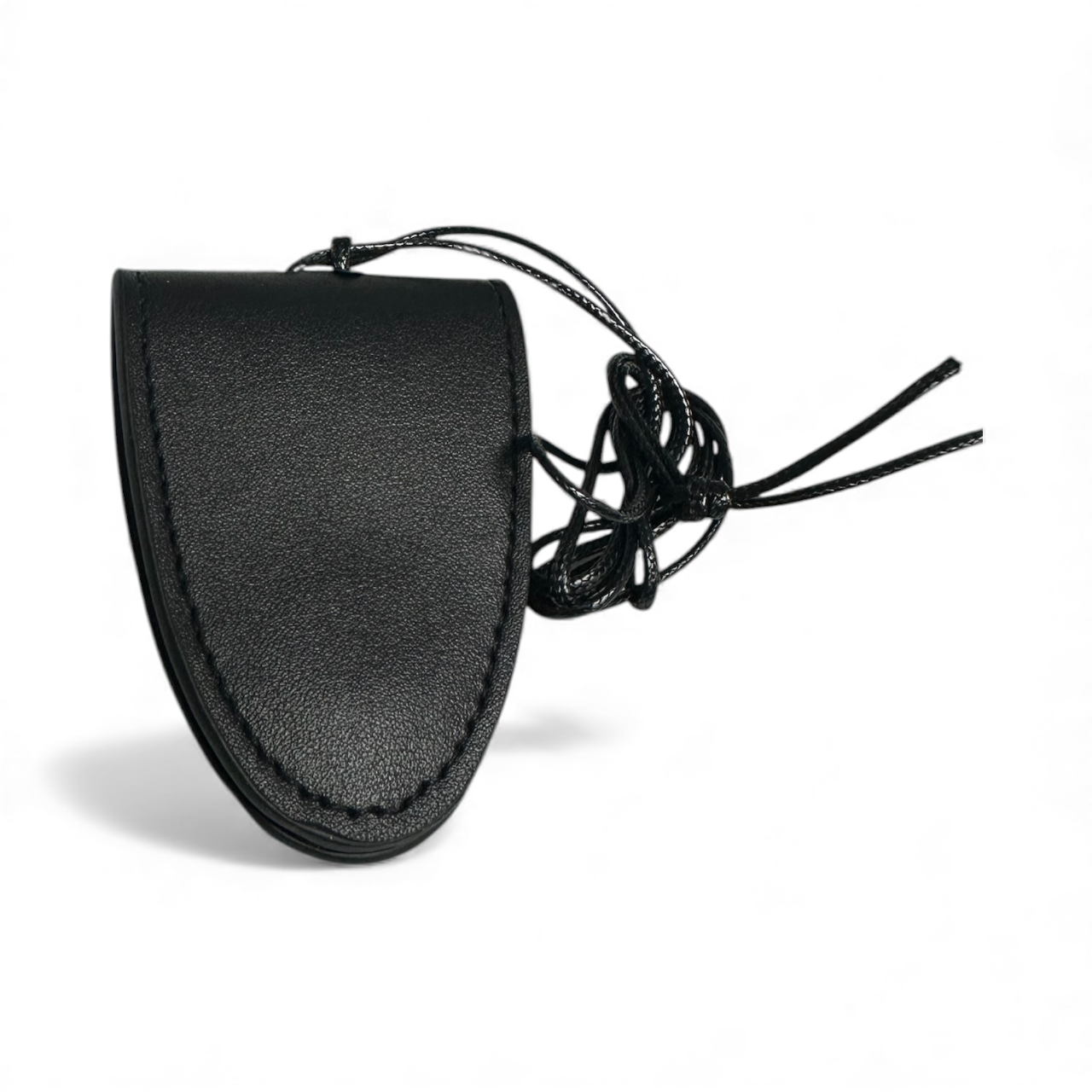 BLACK GLASSES LEATHER PU NECKLACE CARRIER AC-0012