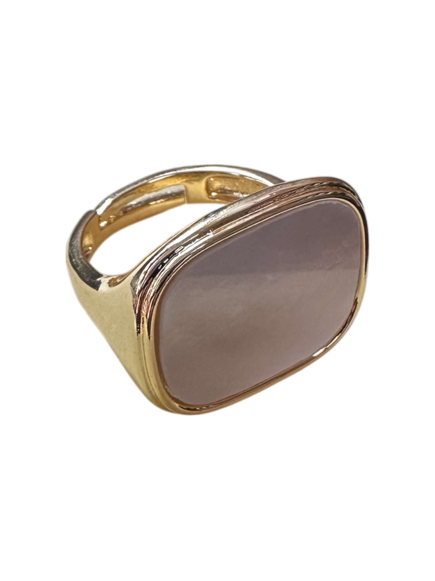 Shell Pearl ring in gold and silver RI-0091 RI-0092