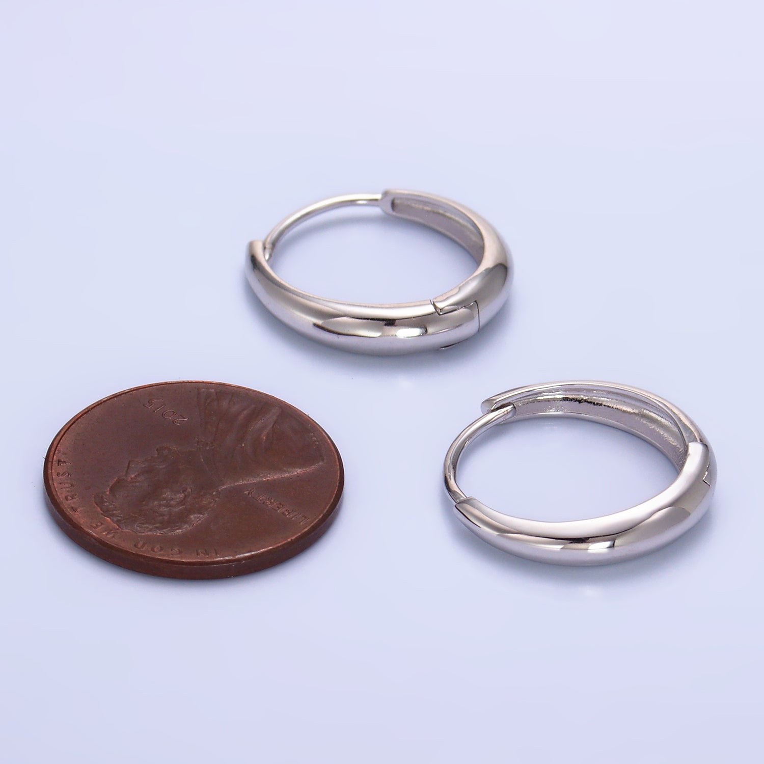 Minimalist Sterling Silver Petite Huggies Earring-00266