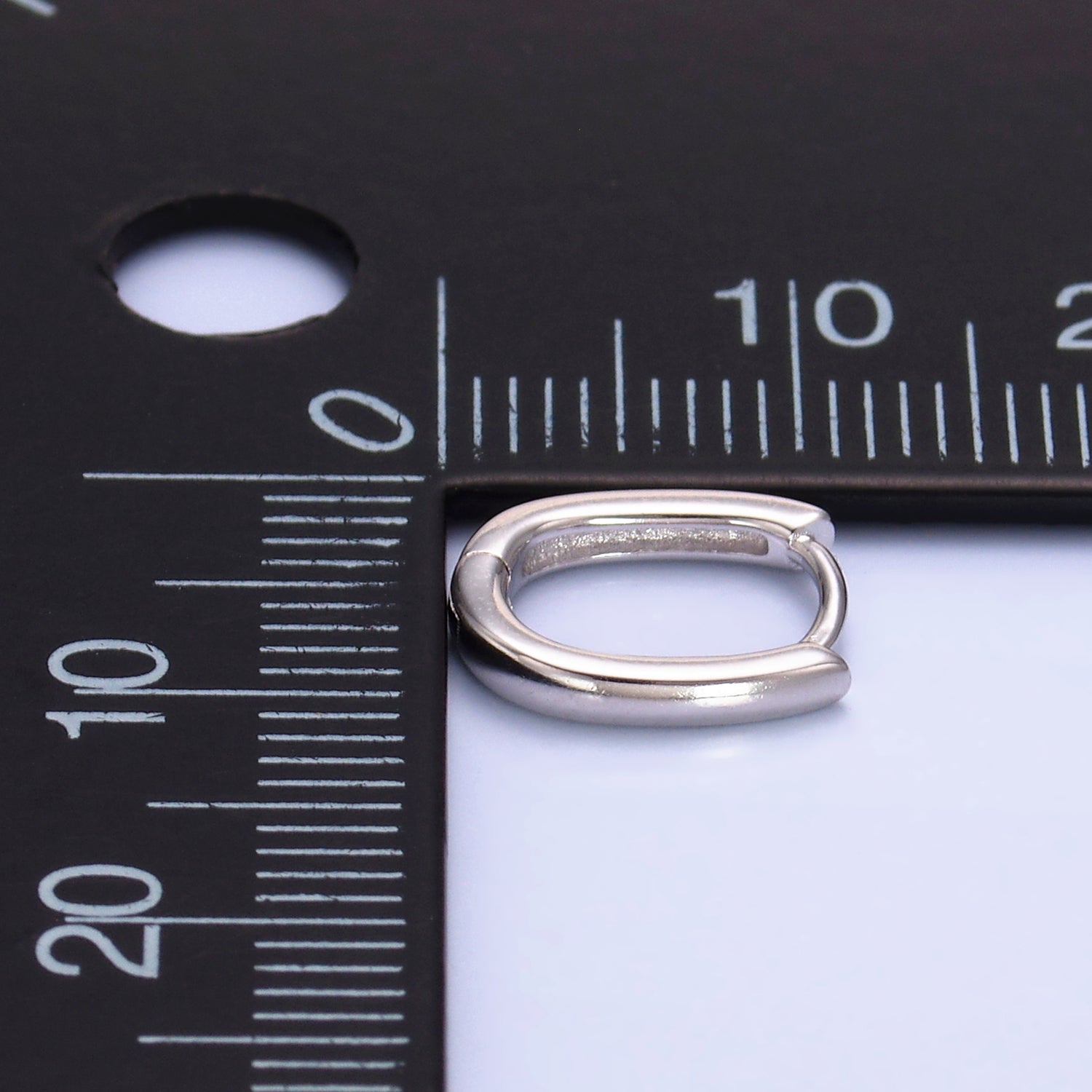 Dainty Sterling Silver Mini Huggies Earring-00269