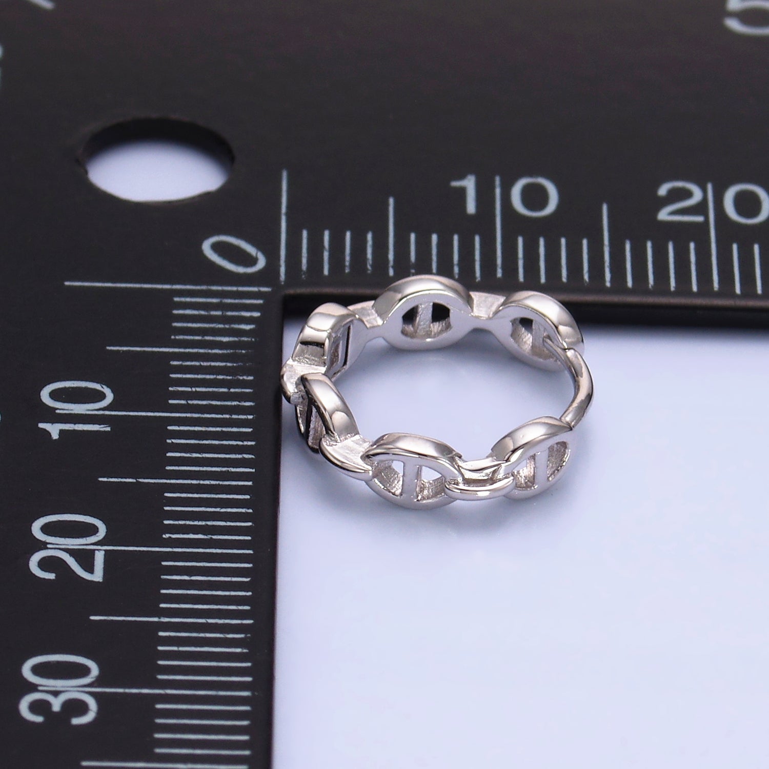 Dainty Sterling Silver Mariner Huggies Earring-00270