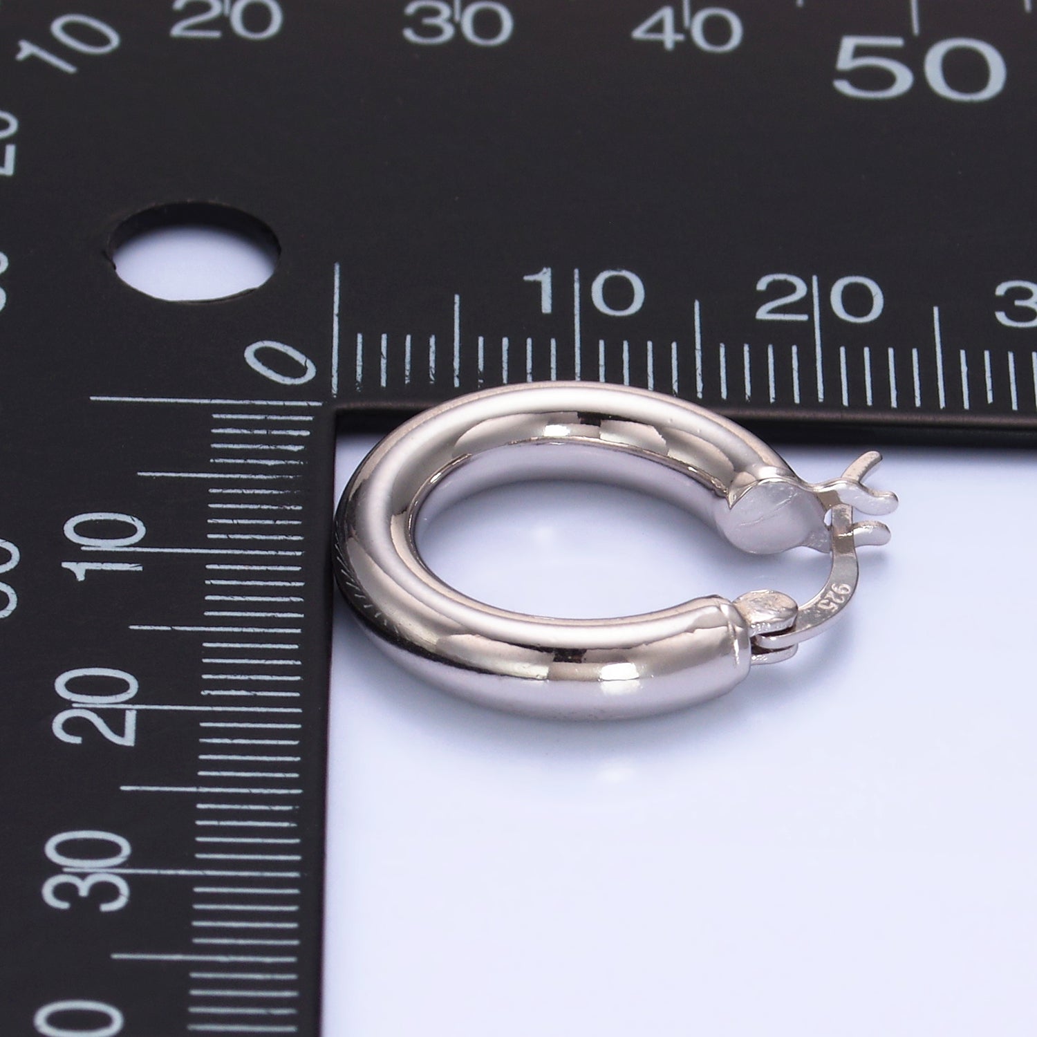 Dainty Sterling Silver Minimalist Hoops Earring-00271