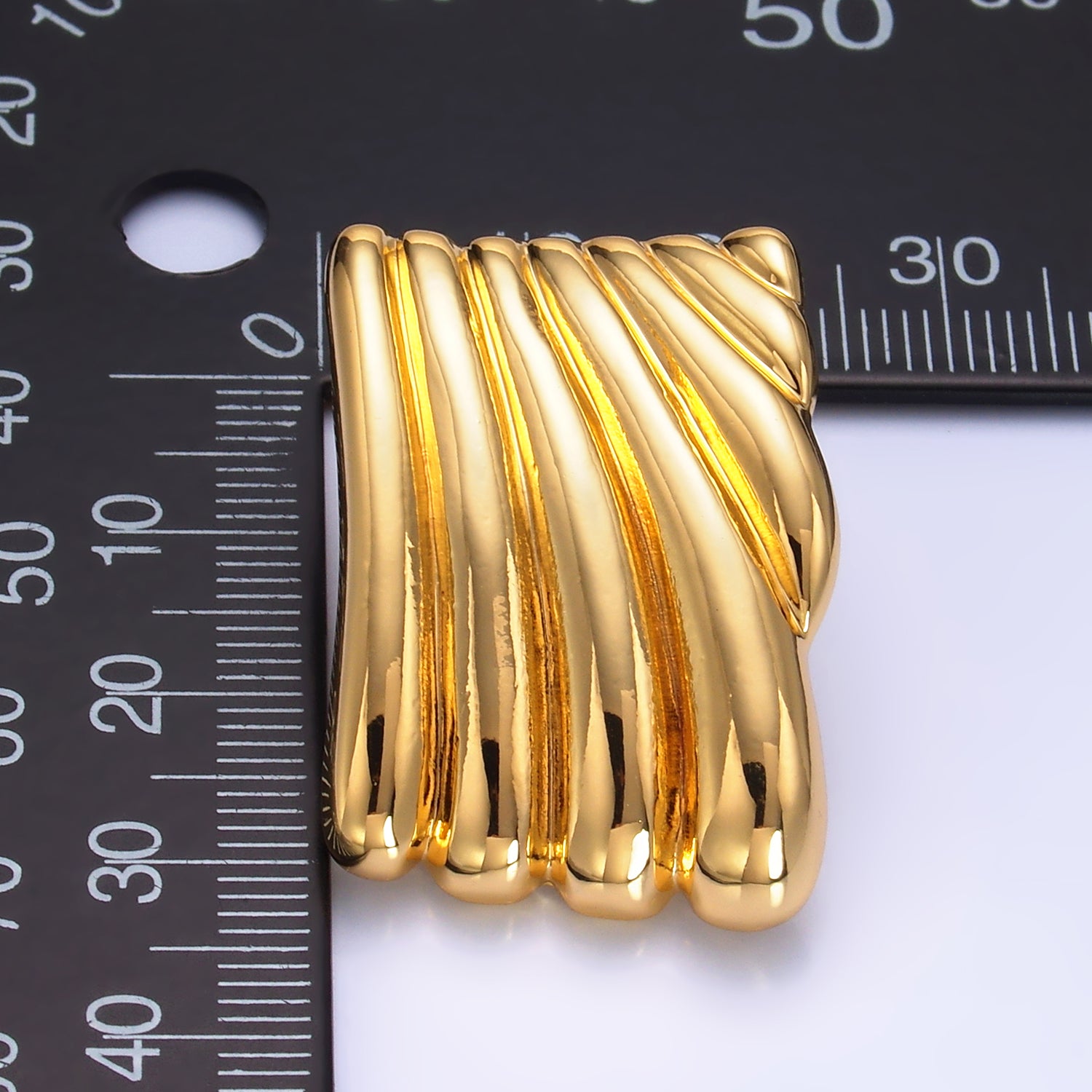 Gold Bold Gold Or Silver Statement Studs Earring-00240 Earring-00241