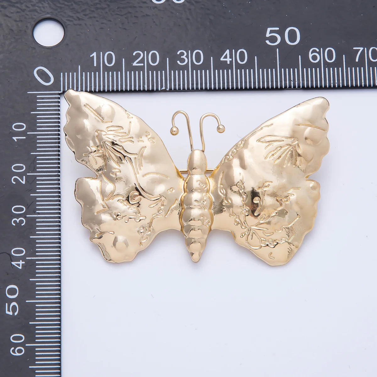 Gold Engraved Butterfly Pin Brooch BH-21BH039