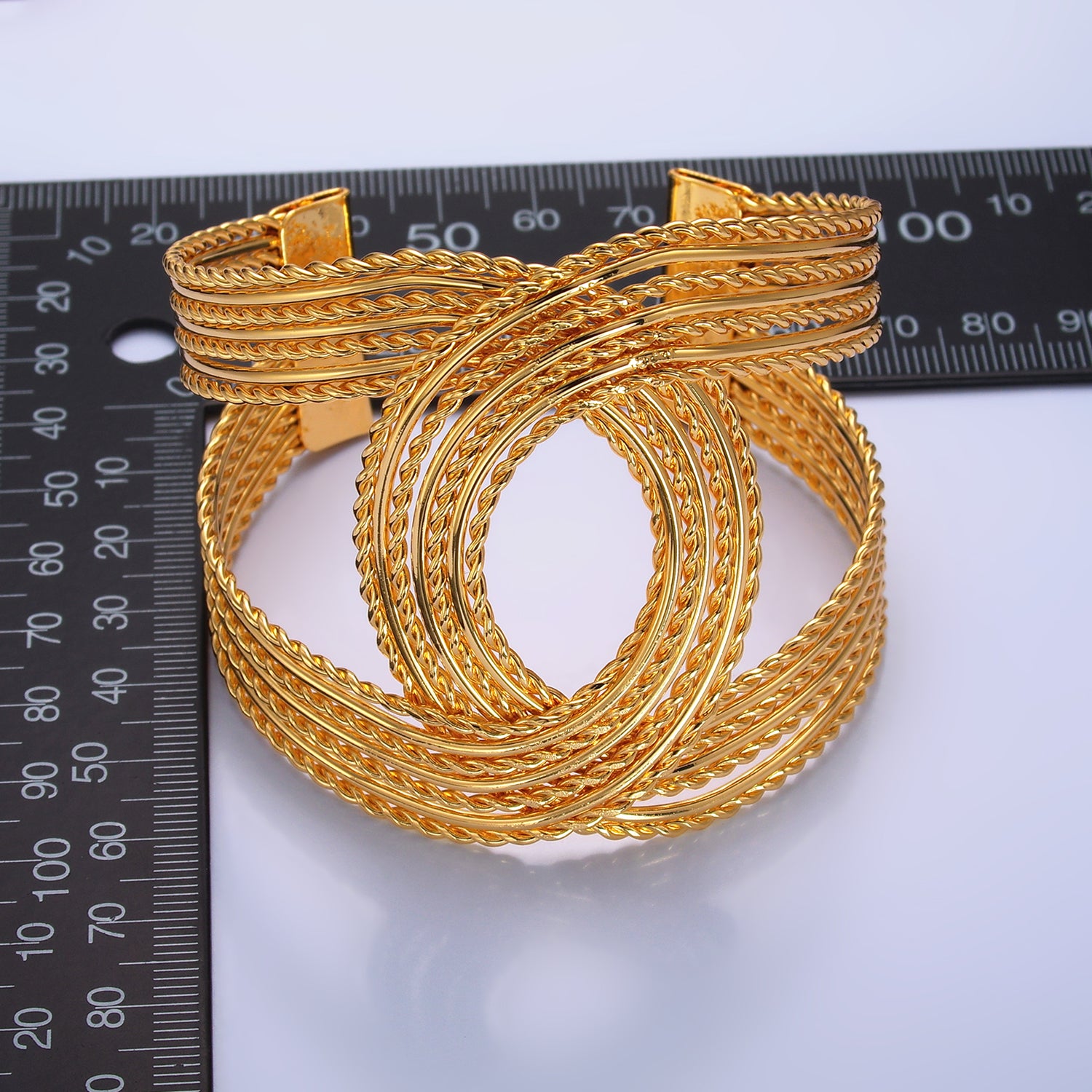Gold Statement Gold Classic Cuff ✦ BR-0058