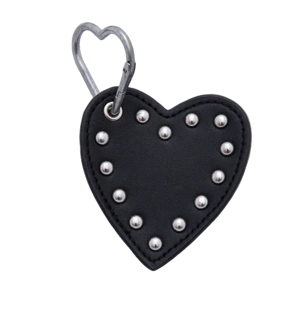 White Heart Stud Bag Charm ✦ BC-21WB088