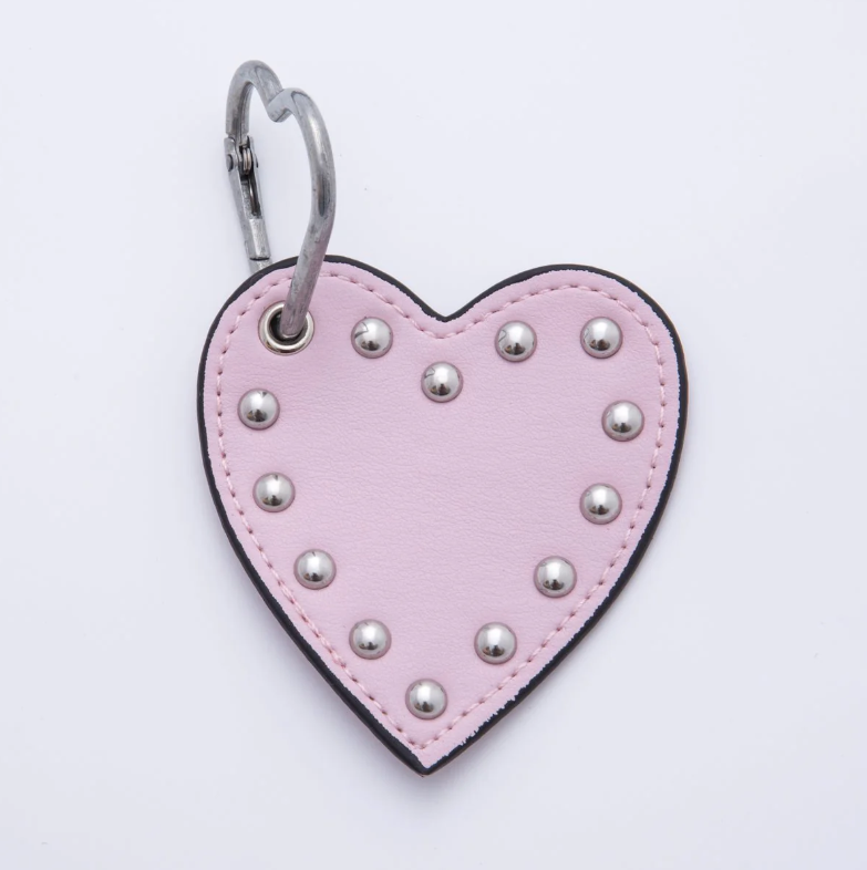 Pink Heart Stud Bag Charm ✦ BC-21WB093