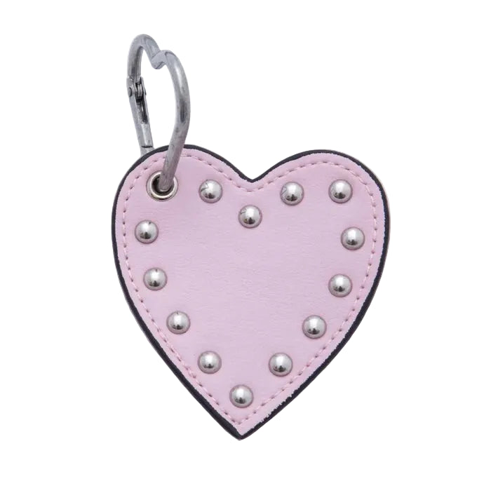 White Heart Stud Bag Charm ✦ BC-21WB088