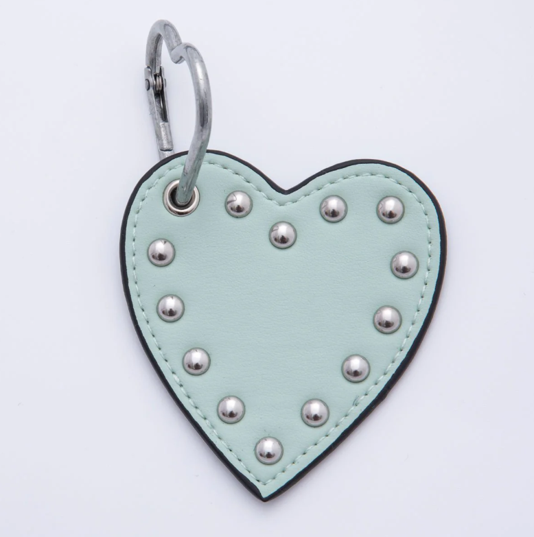 Mint Heart Stud Bag Charm ✦ BC-21WB094
