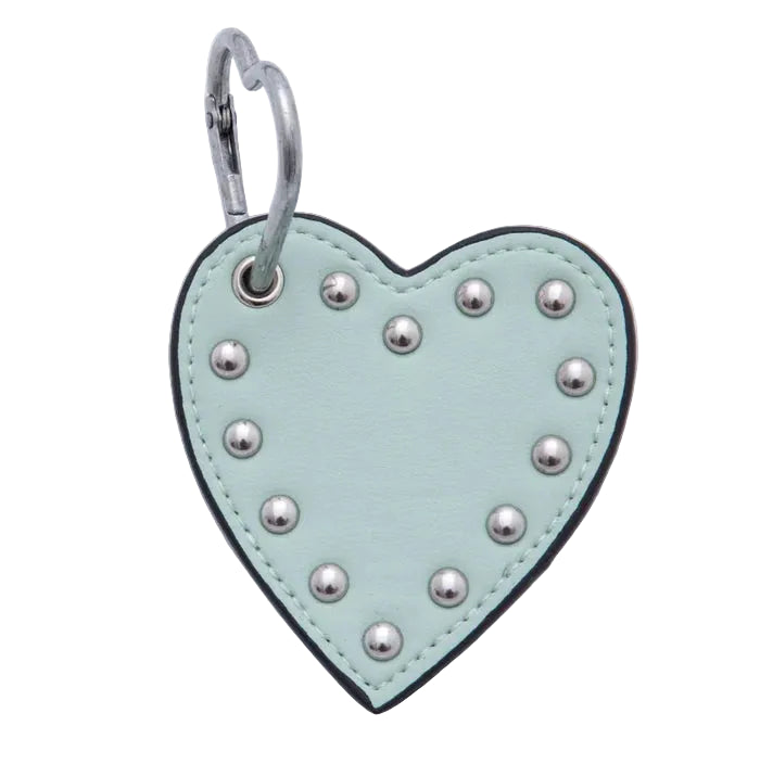 White Heart Stud Bag Charm ✦ BC-21WB088