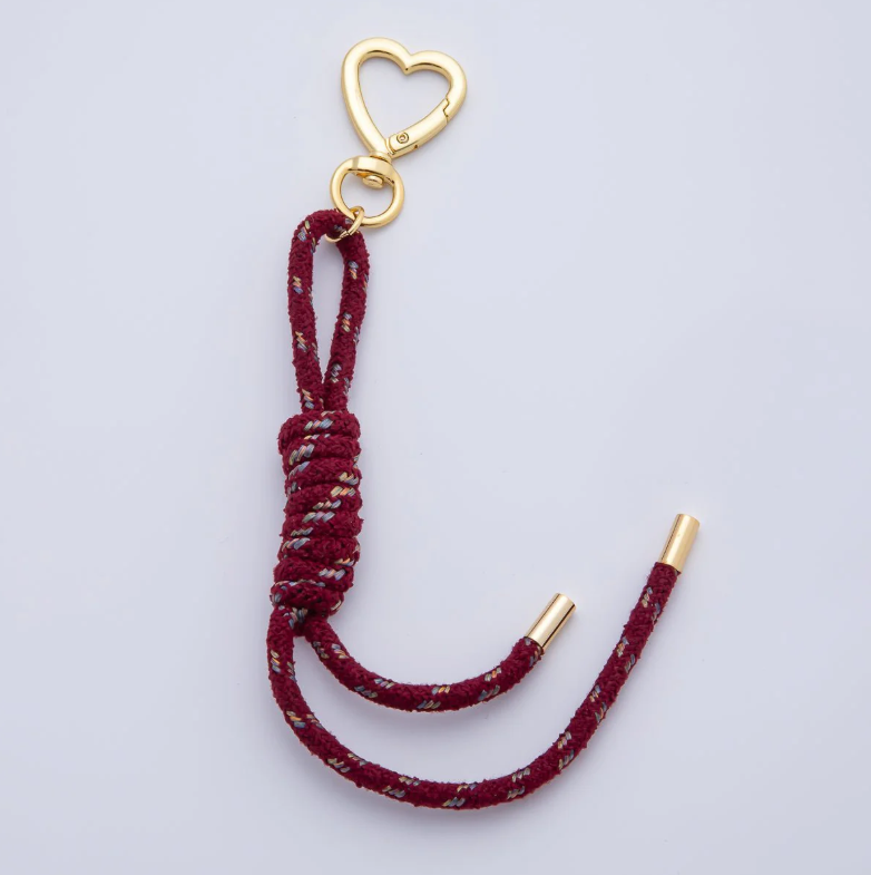 Red Tweed Cord Heart ✦ BC-21WB172