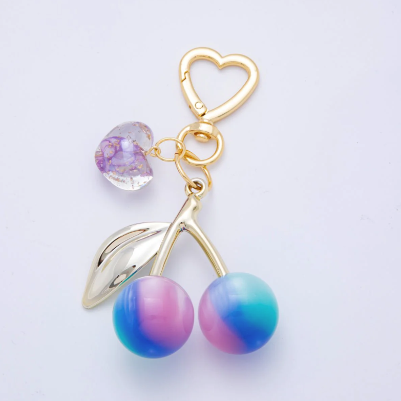 Cosmic Cherries bag charm, keychain ✦ BC-21WB007 - BC-21WB112