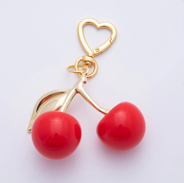 Bright Red Cherry Bag Charm ✦ BC-21WB073