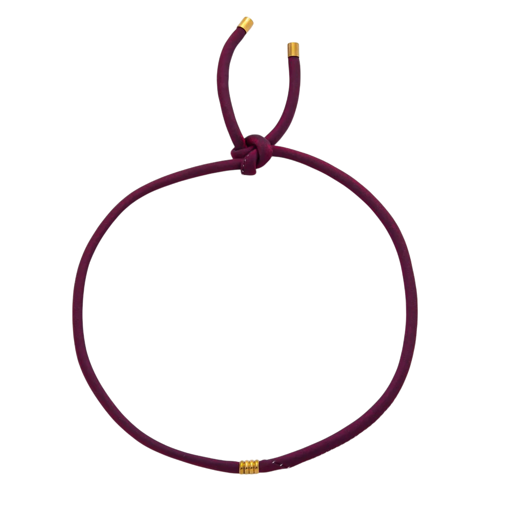 Soft Silk feel Paracord Knot Tied Necklace