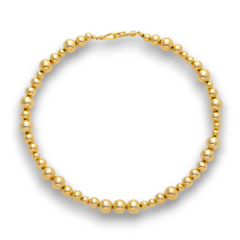 Gradient Bead Ball Chain Necklaces NC-21WA3837 - NC-21WA3839