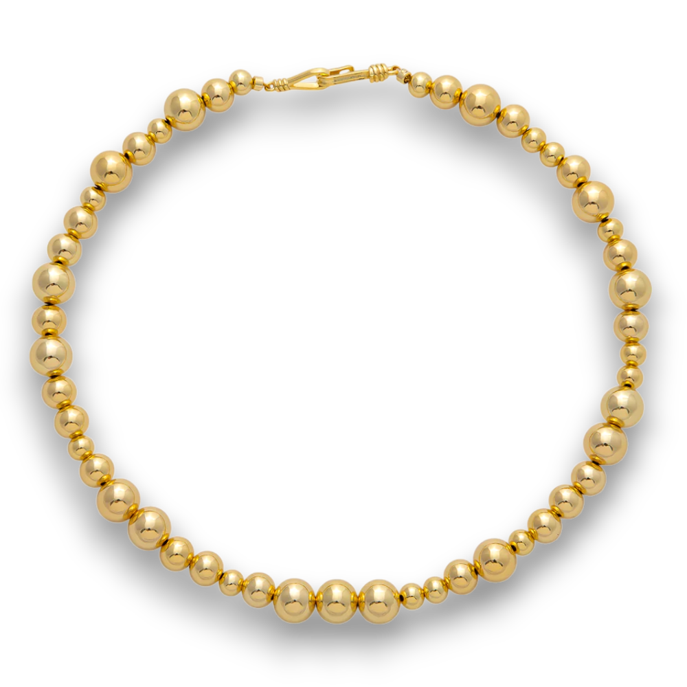 Gradient Bead Ball Chain Necklaces NC-21WA3837 - NC-21WA3839