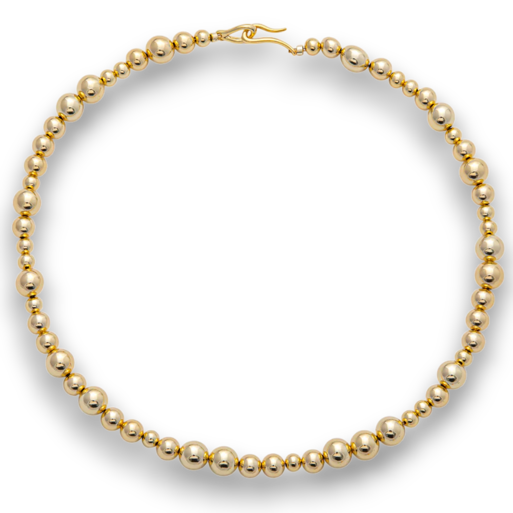 Gradient Bead Ball Chain Necklaces NC-21WA3837 - NC-21WA3839