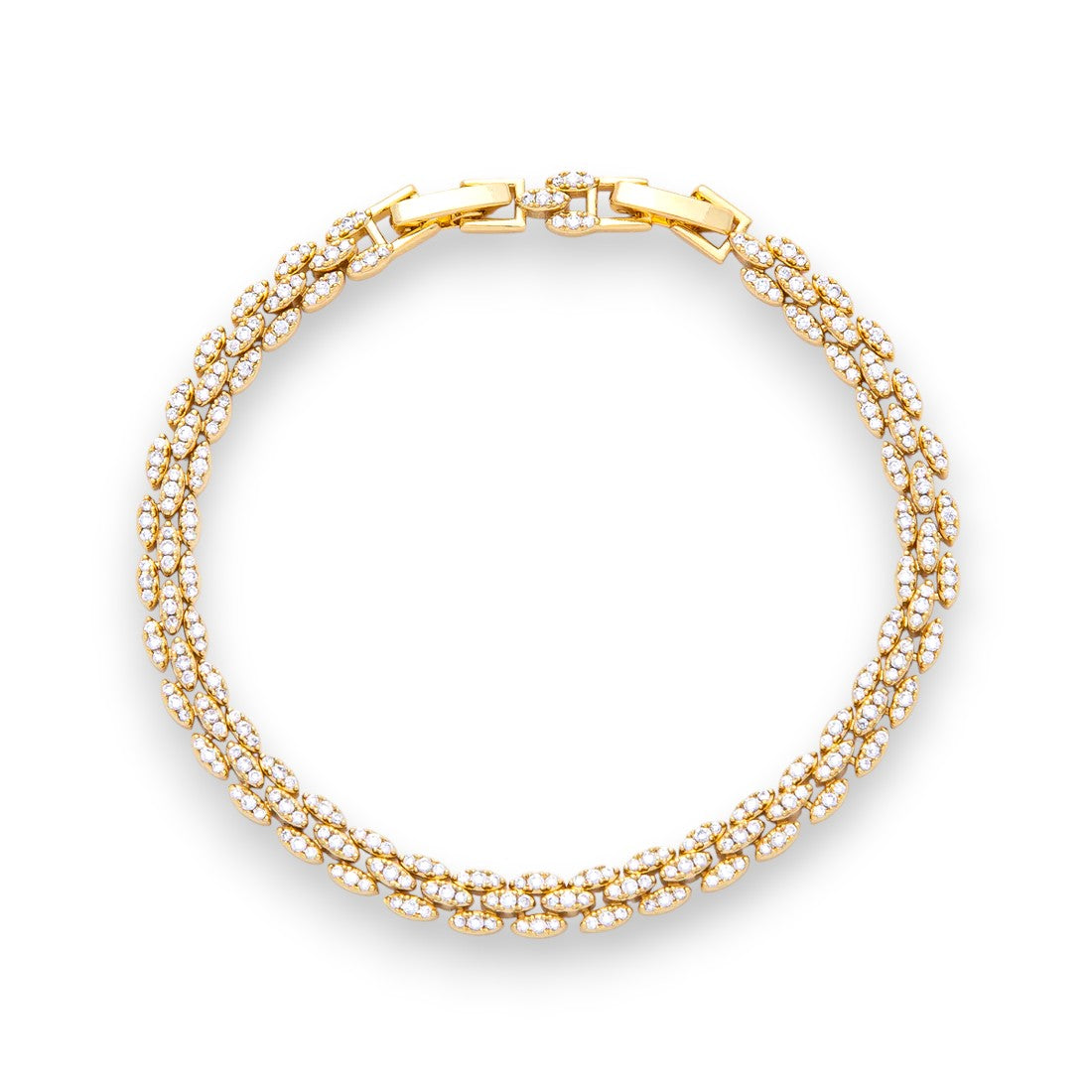 Micro Paved CZ Panther Chain Adjustable Bracelet BR-21WA3885