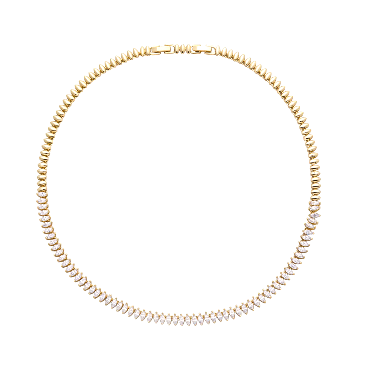 Marquise CZ Navette necklace NC-21WA4093