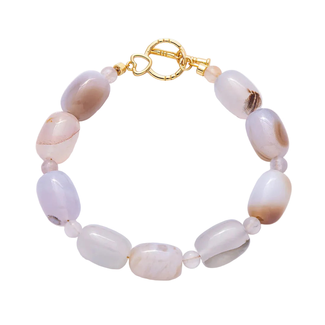 Gemstone Toggle Clasp Bracelet BR-21WA4102-BR-21WA4104