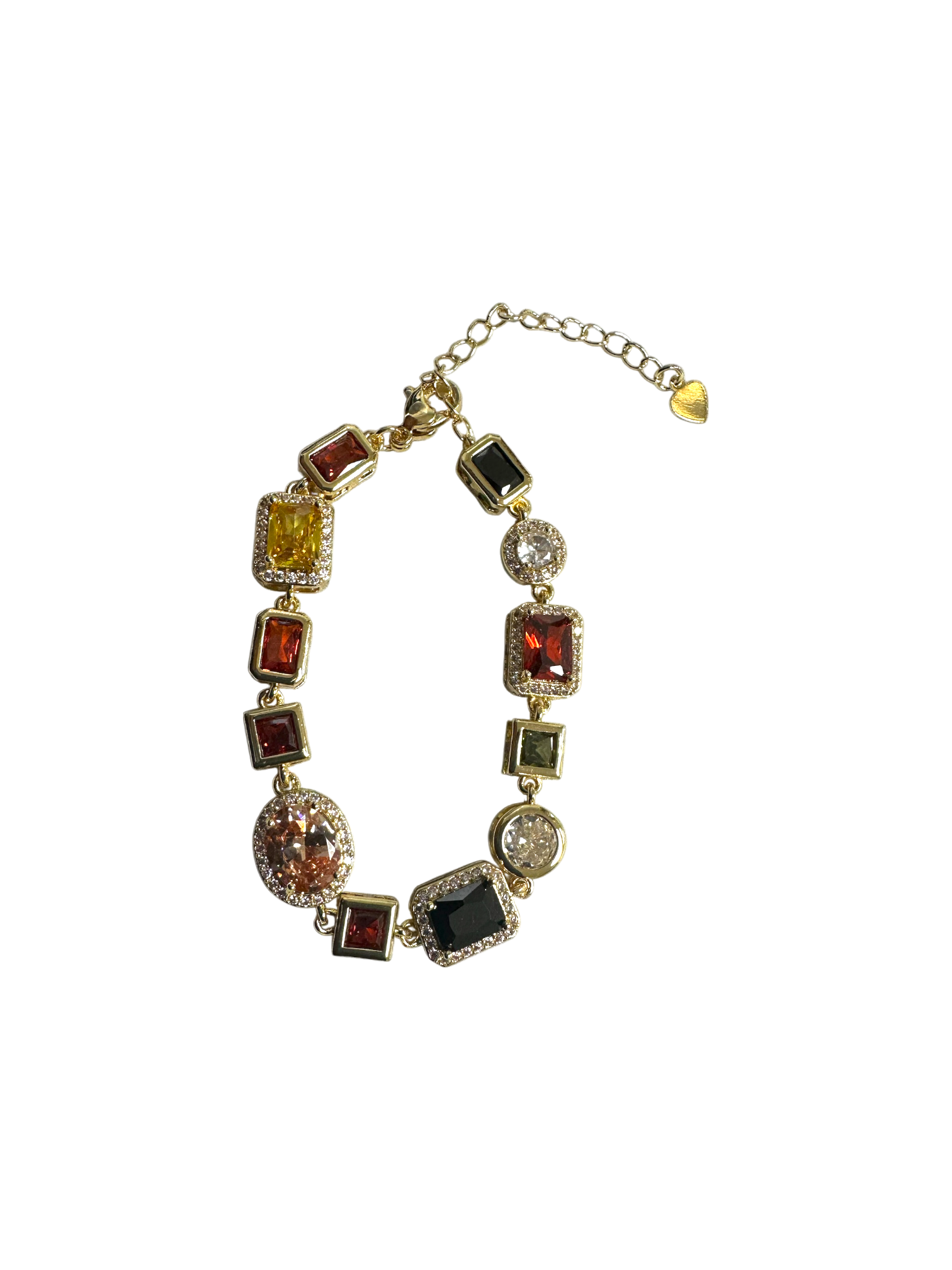 Geometric Cluster Micro Paved CZ bracelet BR-21WA04146