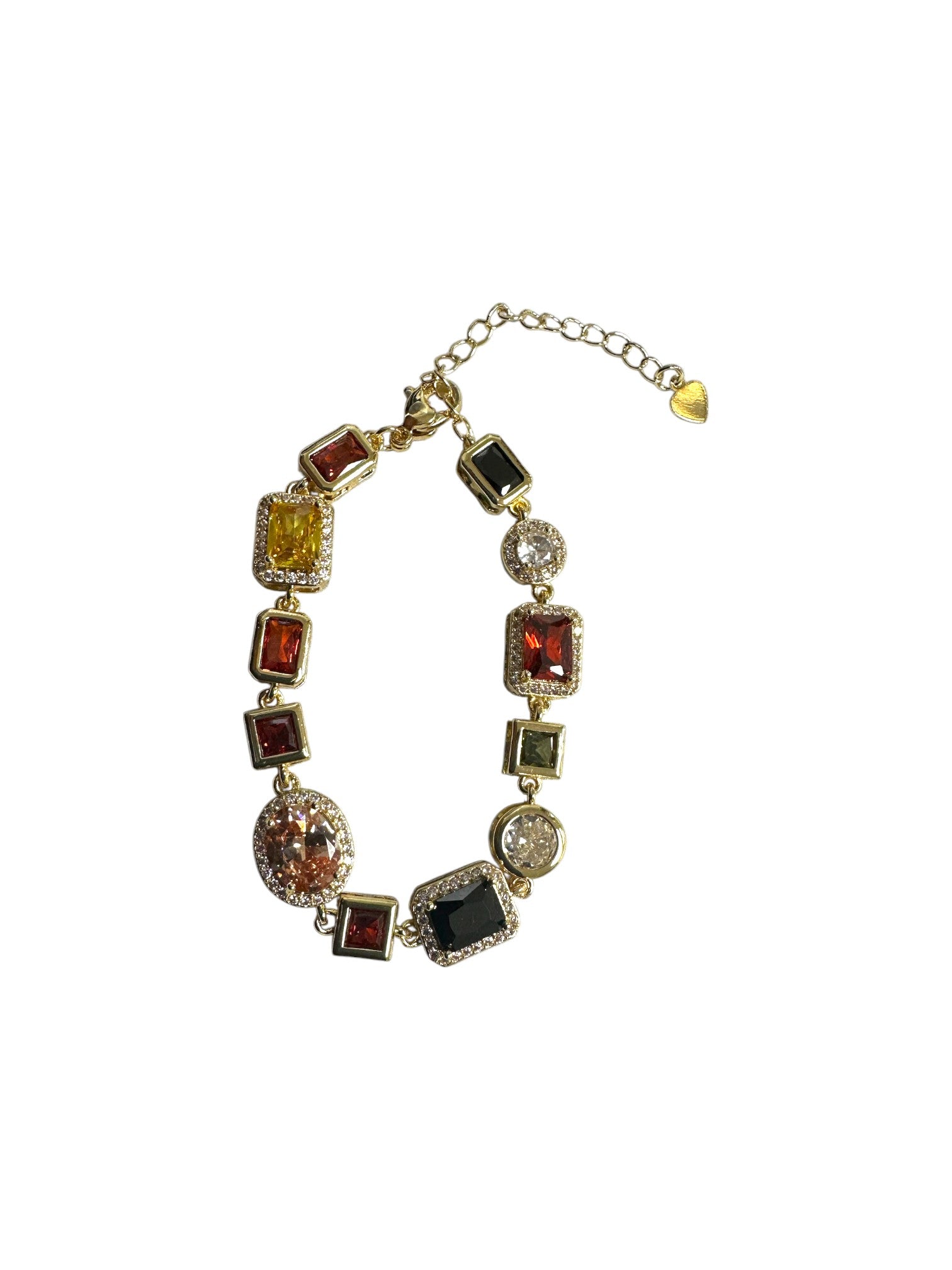 Geometric Cluster Micro Paved CZ bracelet BR-21WA04146