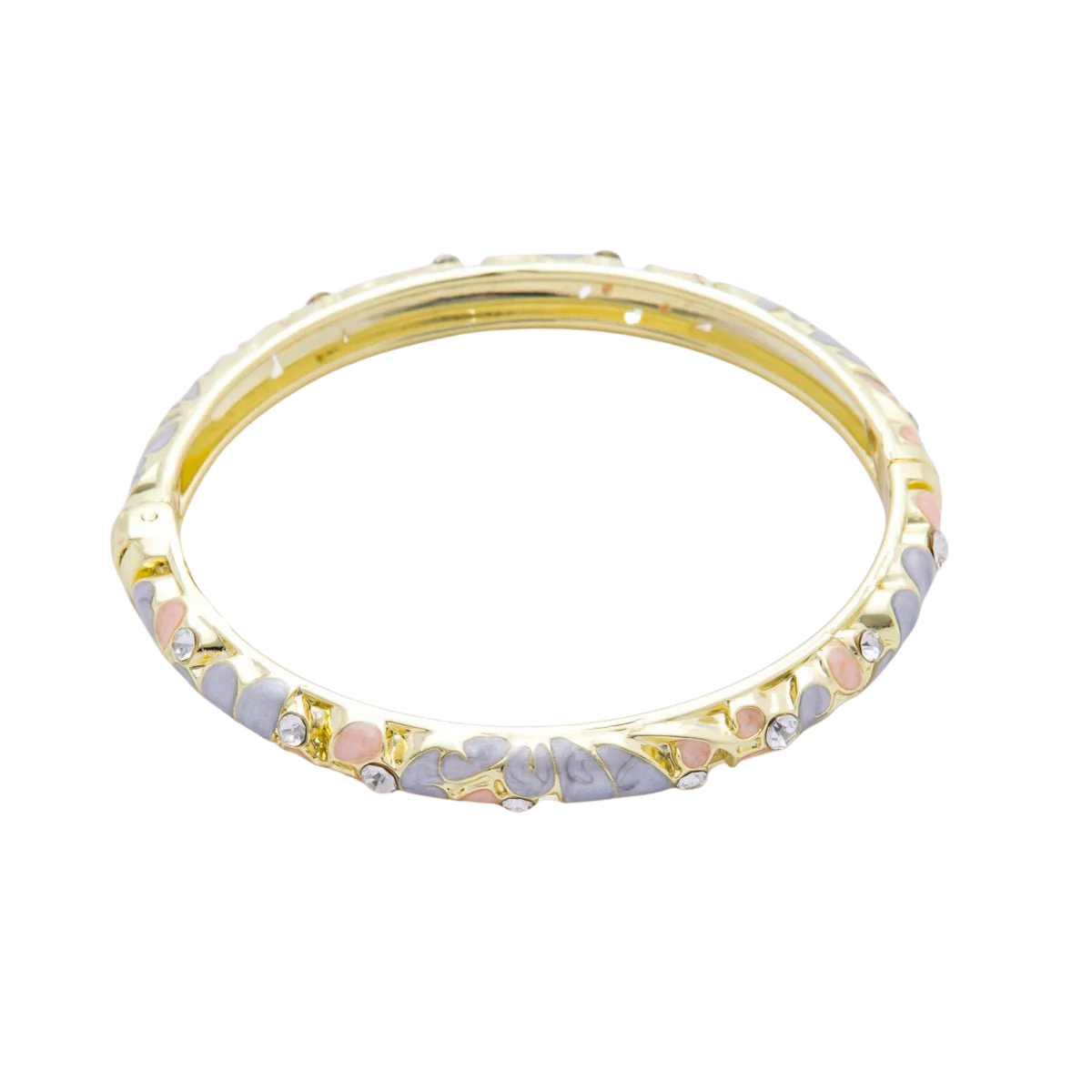 Artisan Floral Enamel Dainty Bangles