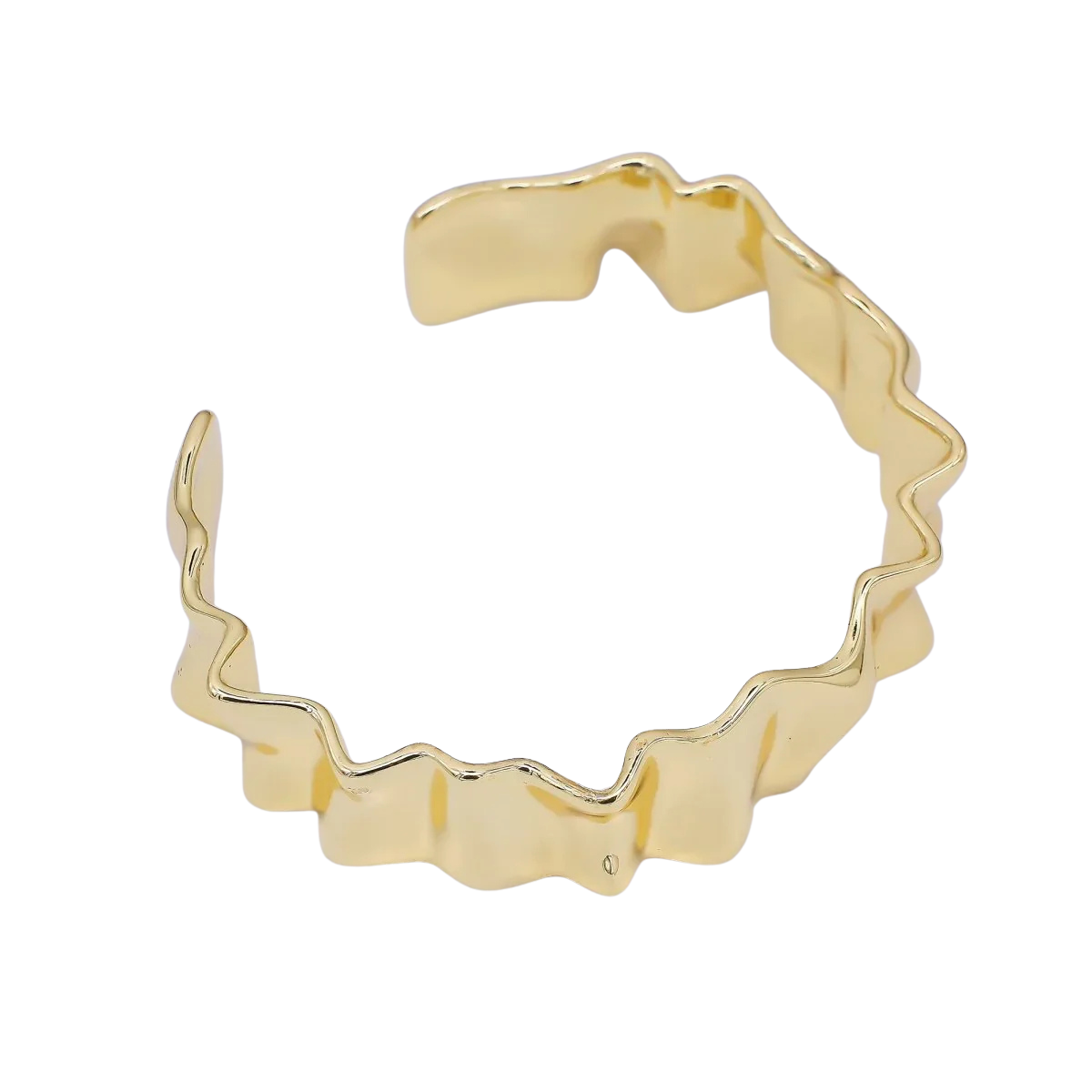 Wave Irregular Open Bangle Cuff Bracelet  BR-21WA3326