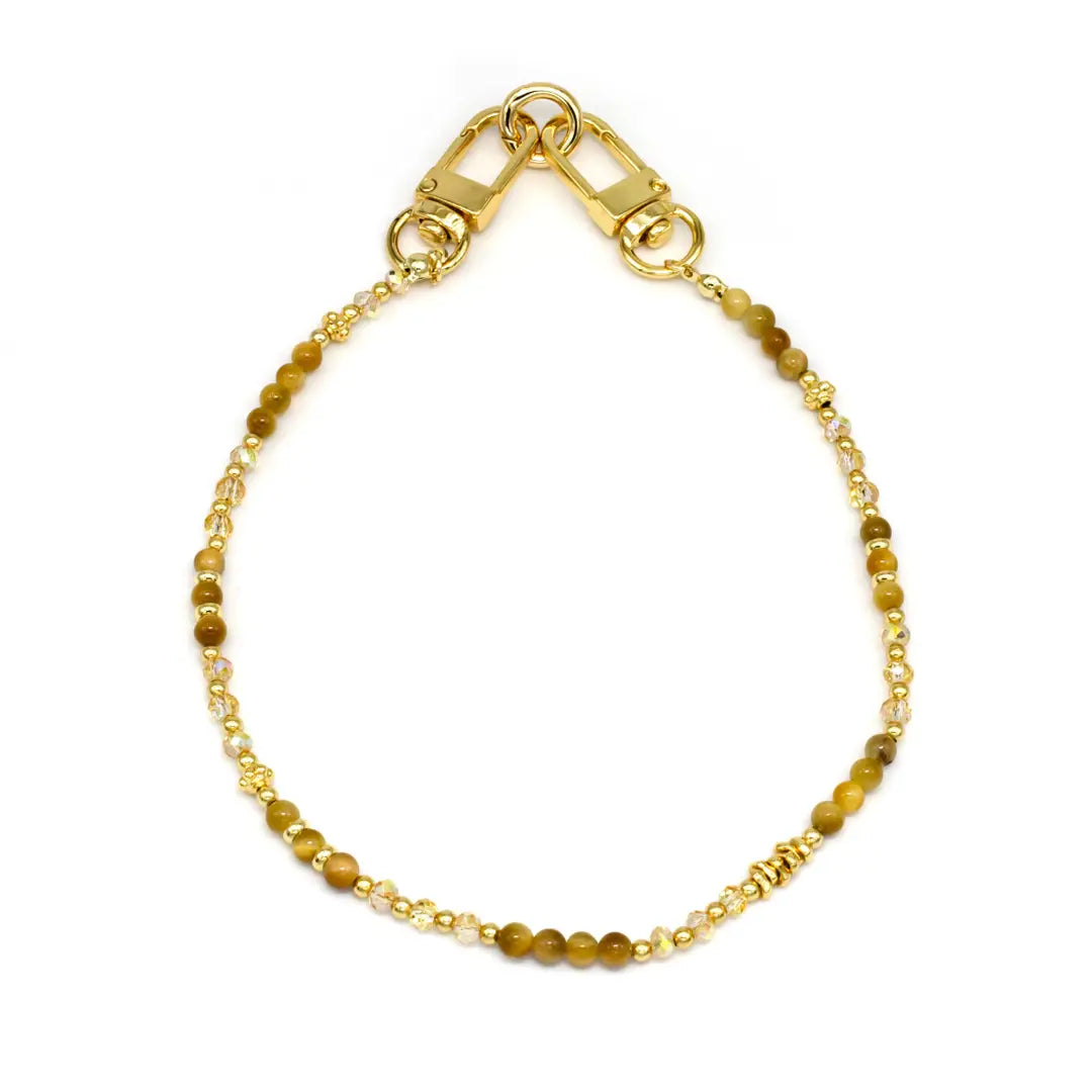 Brown Bead Tiger Eye Purse Chain/Phone Strap PH-SJ0050