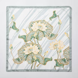 Printed Silk Bandana Scarf Print Necklace