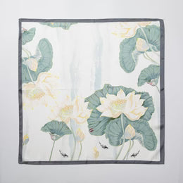 Printed Silk Bandana Scarf Print Necklace
