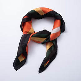 Printed Silk Bandana Scarf Print Necklace