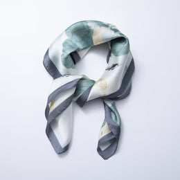 Printed Silk Bandana Scarf Print Necklace
