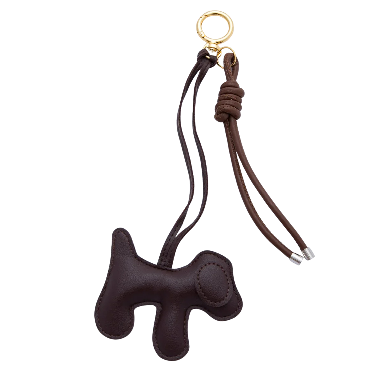 Blue, Brown Pet Dog Cord Knot Leather Bag Charm Keychain BC-21WB076 BC-21WB077