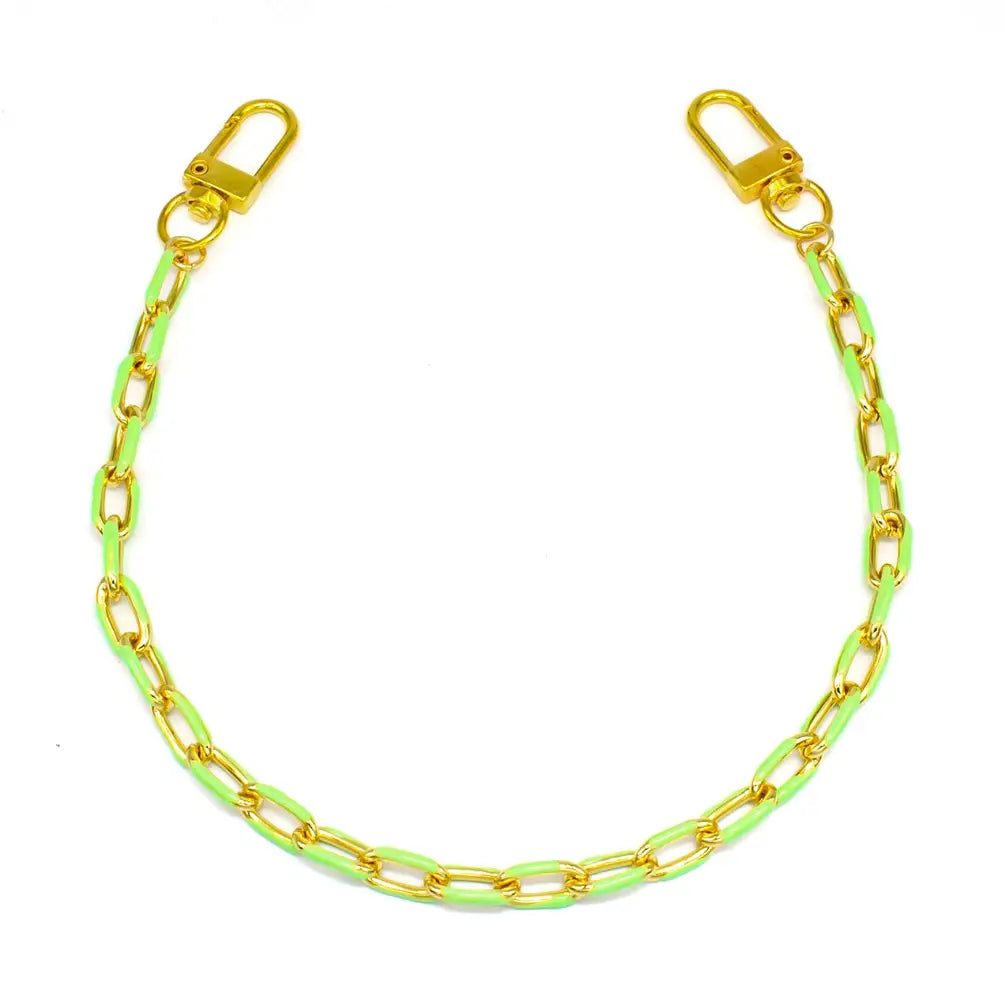 Neon Green Enamel Bag Chain/Phone Strap PH-SJ0061