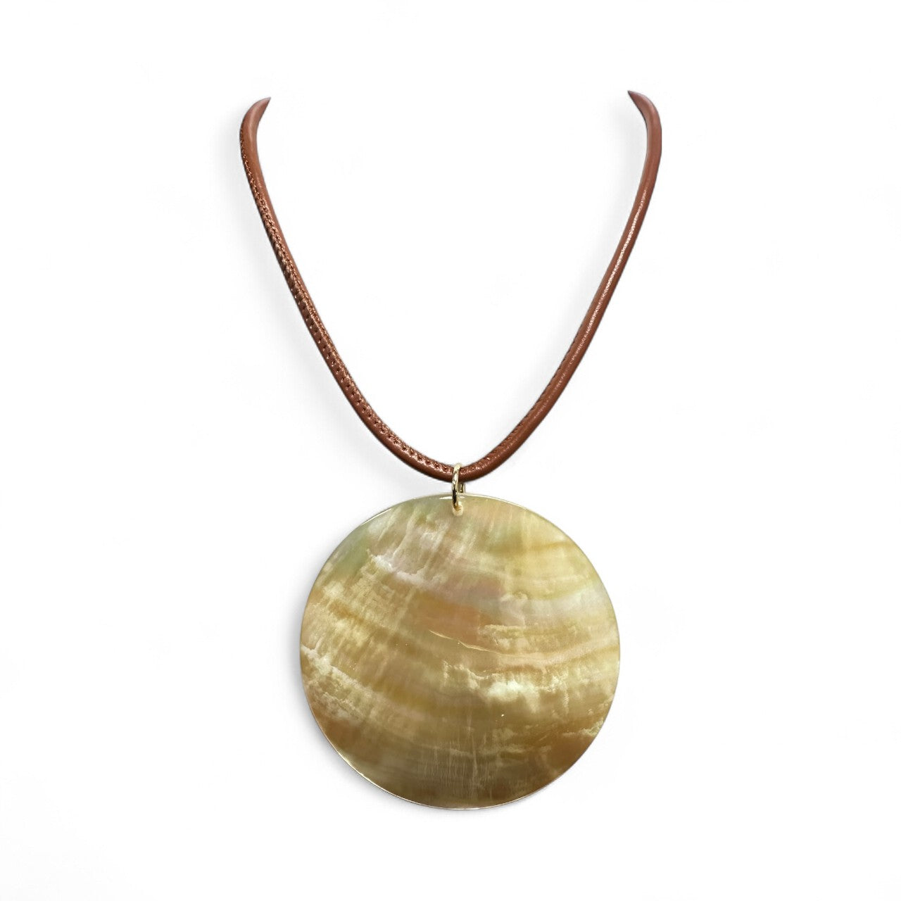 Cord adjustable necklace with seashell pearl pendant NC-SJ2061 thru NC-SJ2064