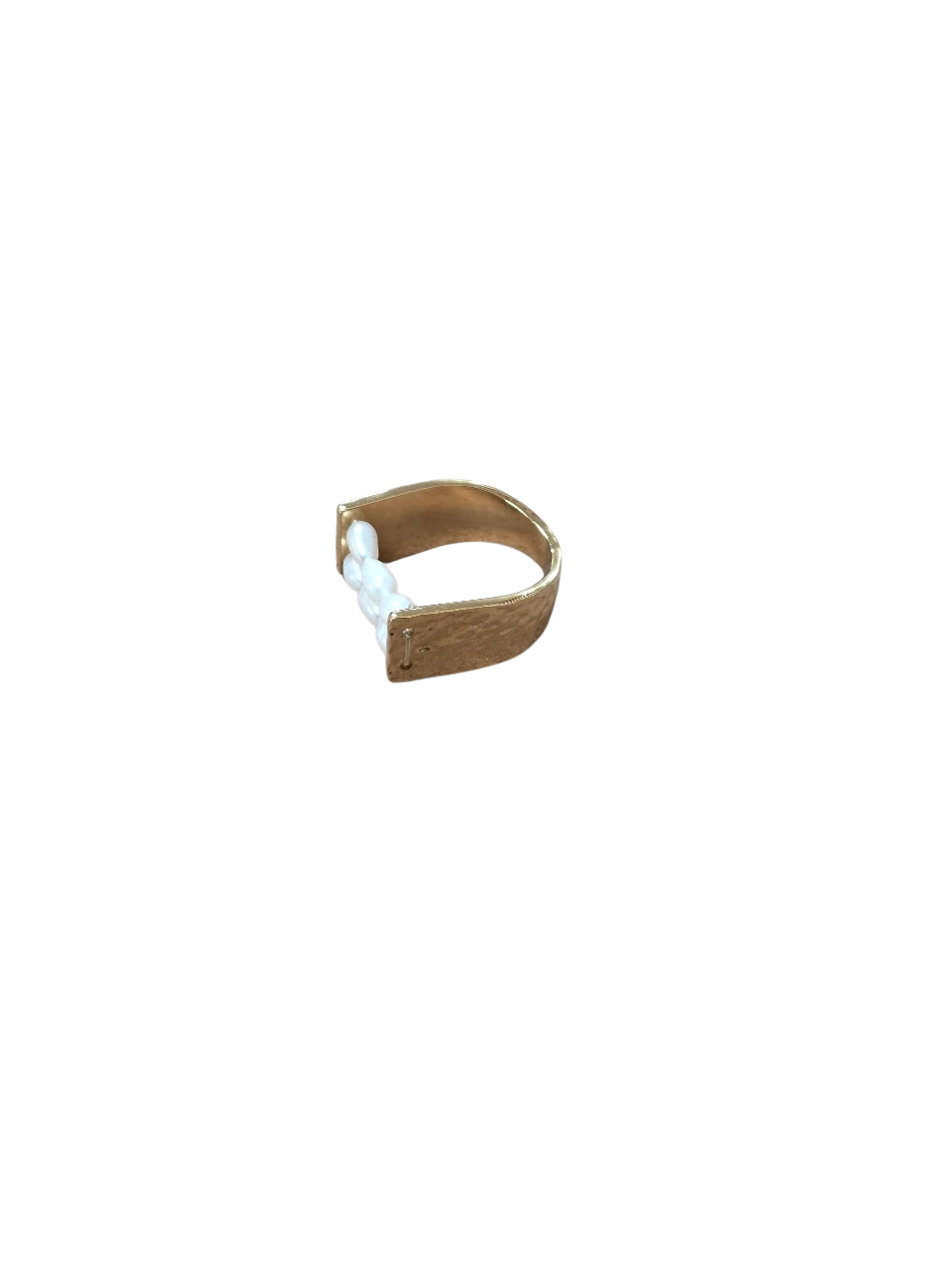 Pearl Stretchy Gold  Ring RI-0351