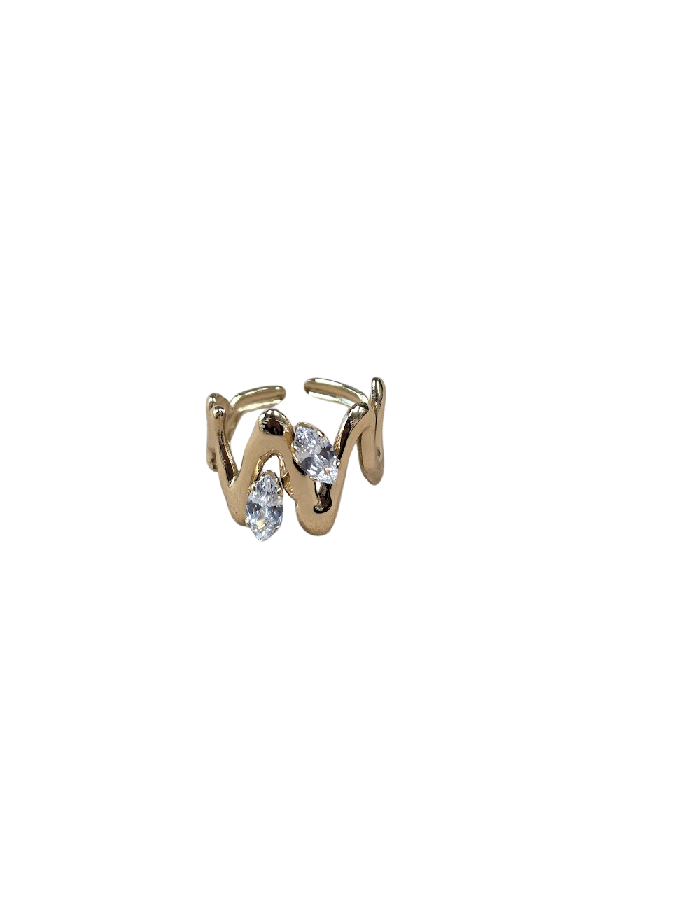 Molten Abstract Marquis Ring RI-0341