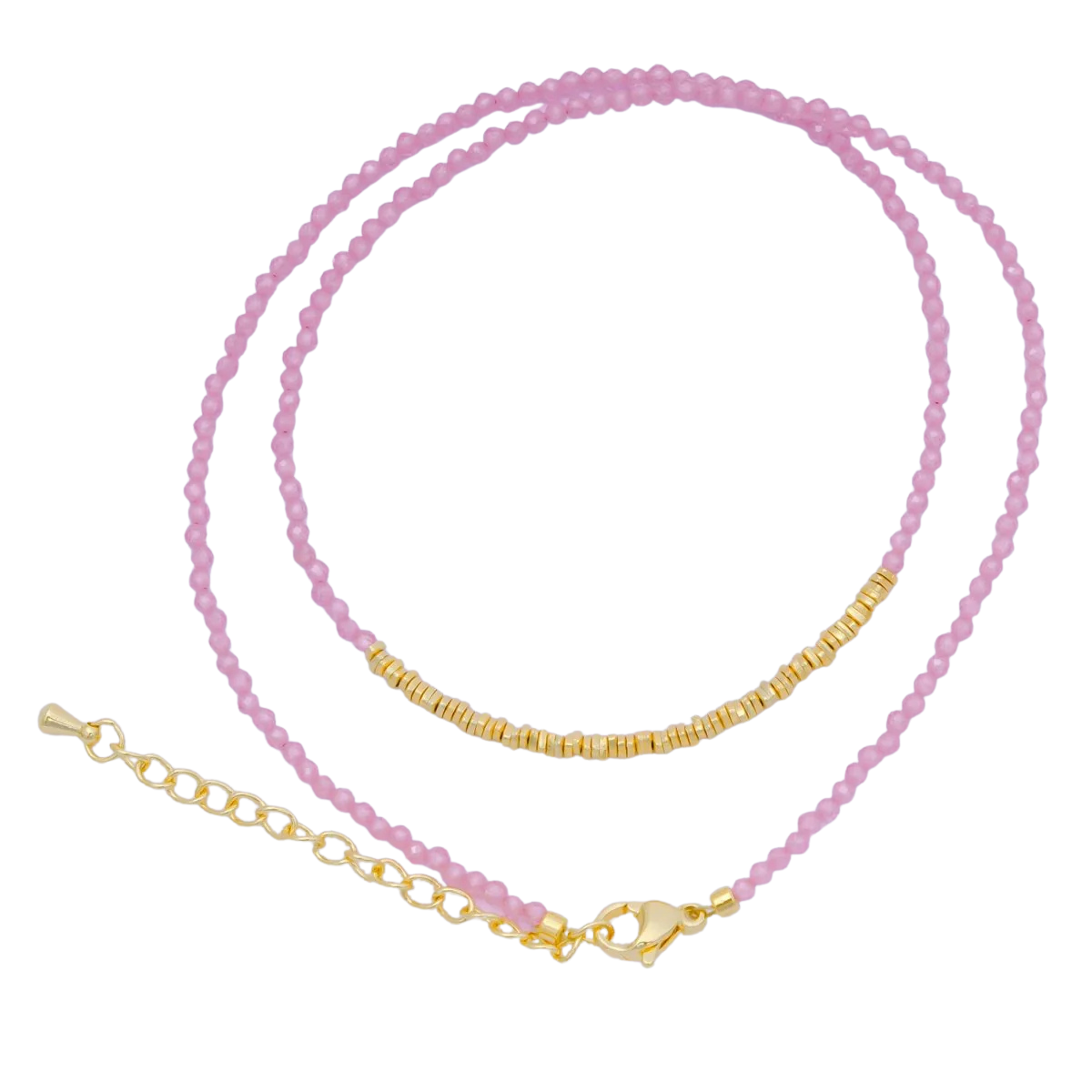 Multicolor Dyed Agate Gemstone 19 Inch Beaded Necklace NC-21WA3631