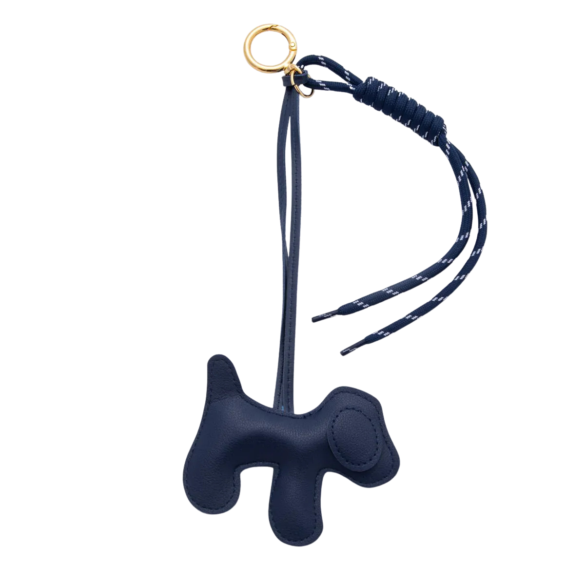 Blue, Brown Pet Dog Cord Knot Leather Bag Charm Keychain BC-21WB076 BC-21WB077