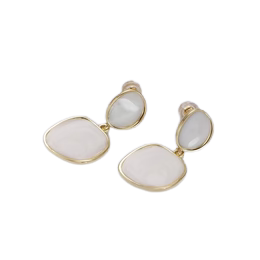 Enamel Rounded Square Drop Stud Earrings EA-21V246 EA-21V250