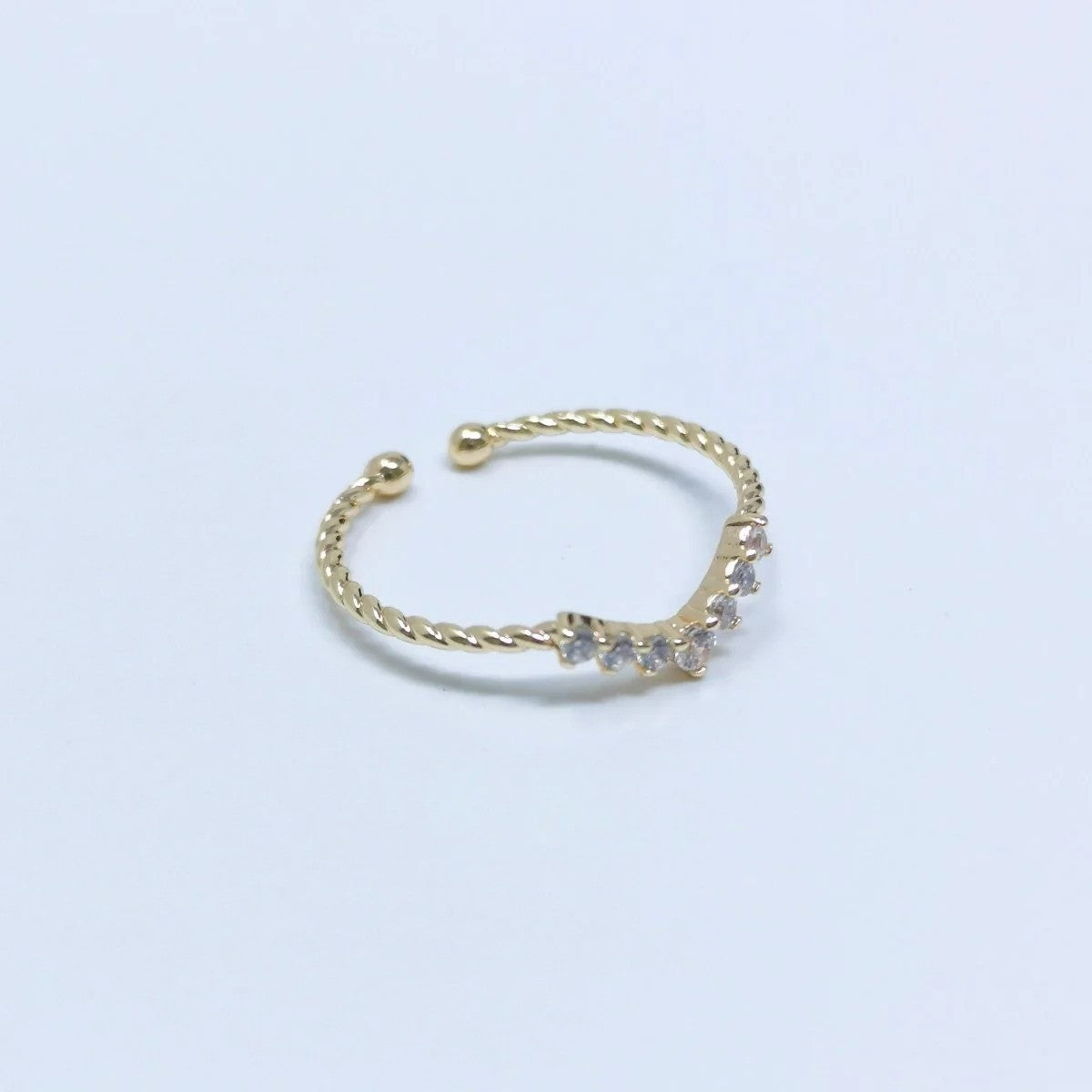 Dainty Twisted Ring, Chevron Ring, Crown Ring, Minimalist Jewelry, Open Twisted Band Ring Adjustable Ring for gift