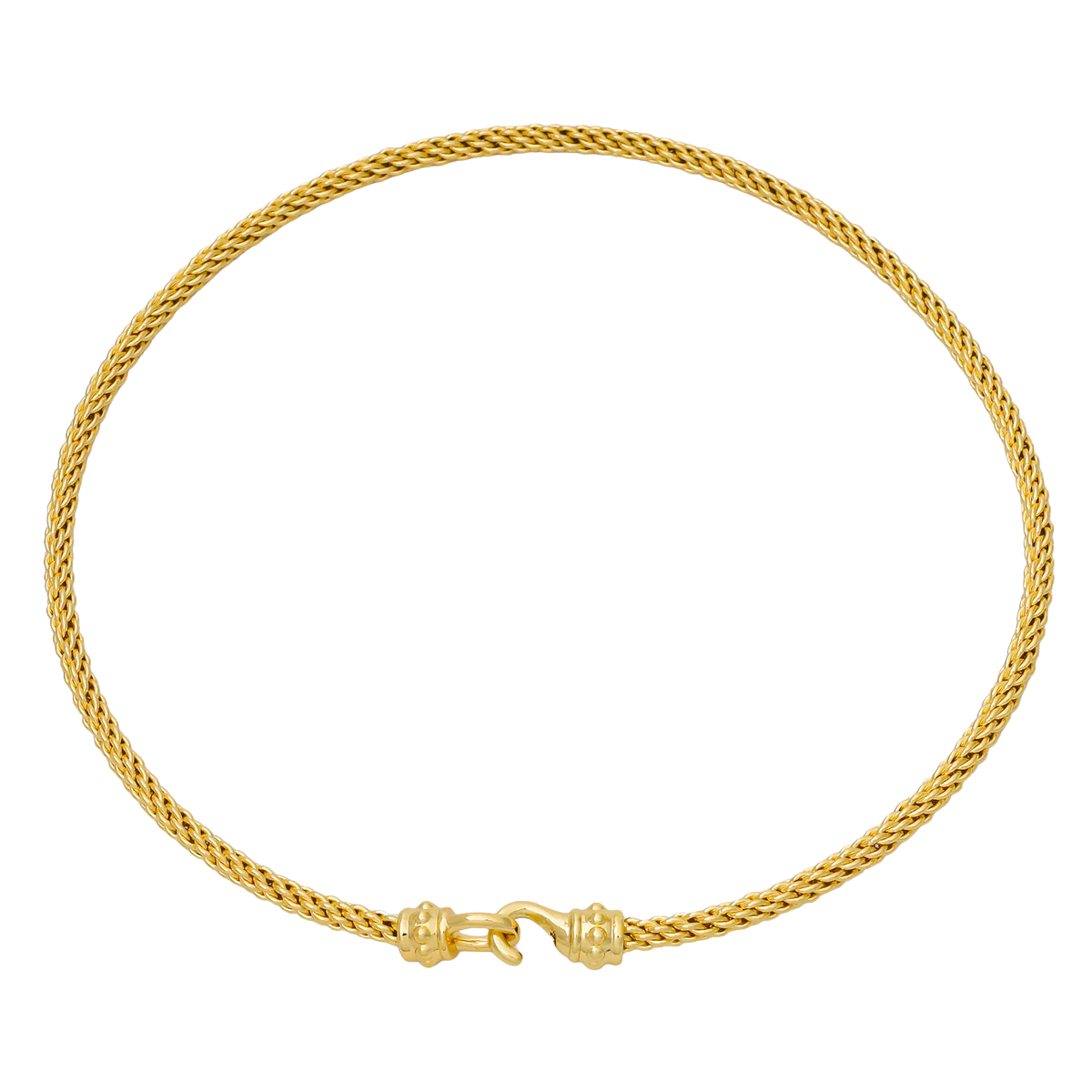 Twisted Rope Gold Necklace NC-21WA3900