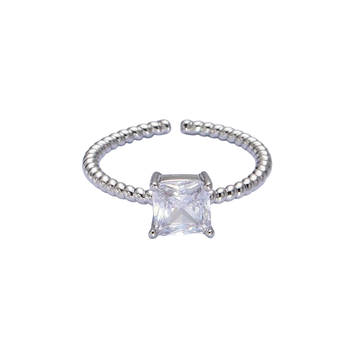 Jumbo Square Diamond Ring CZ