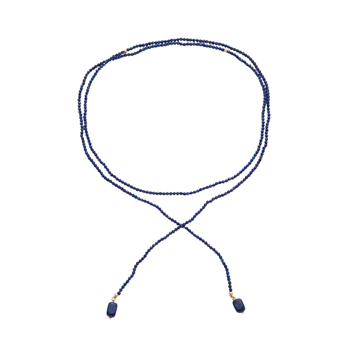 Blue Dyed Agate Rondelle Bead Necklace NC-21WA3492