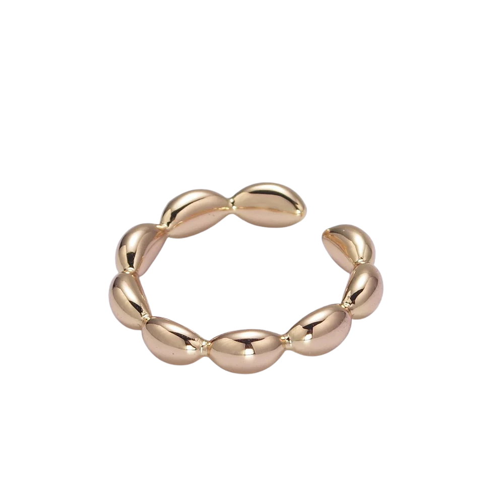 Bubbly Stacked Ribbed Ring