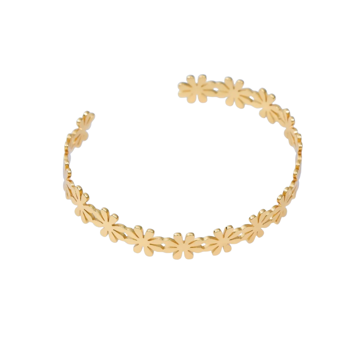 Spring Flower Garden Bangle Bracelet BR-21WA3404