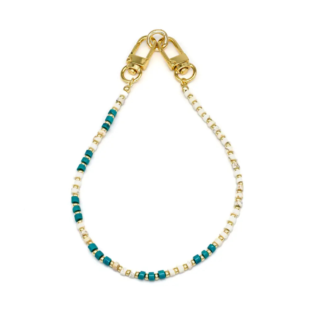 Turquoise Beaded Purse Chain / Phone Strap PH-SJ0019