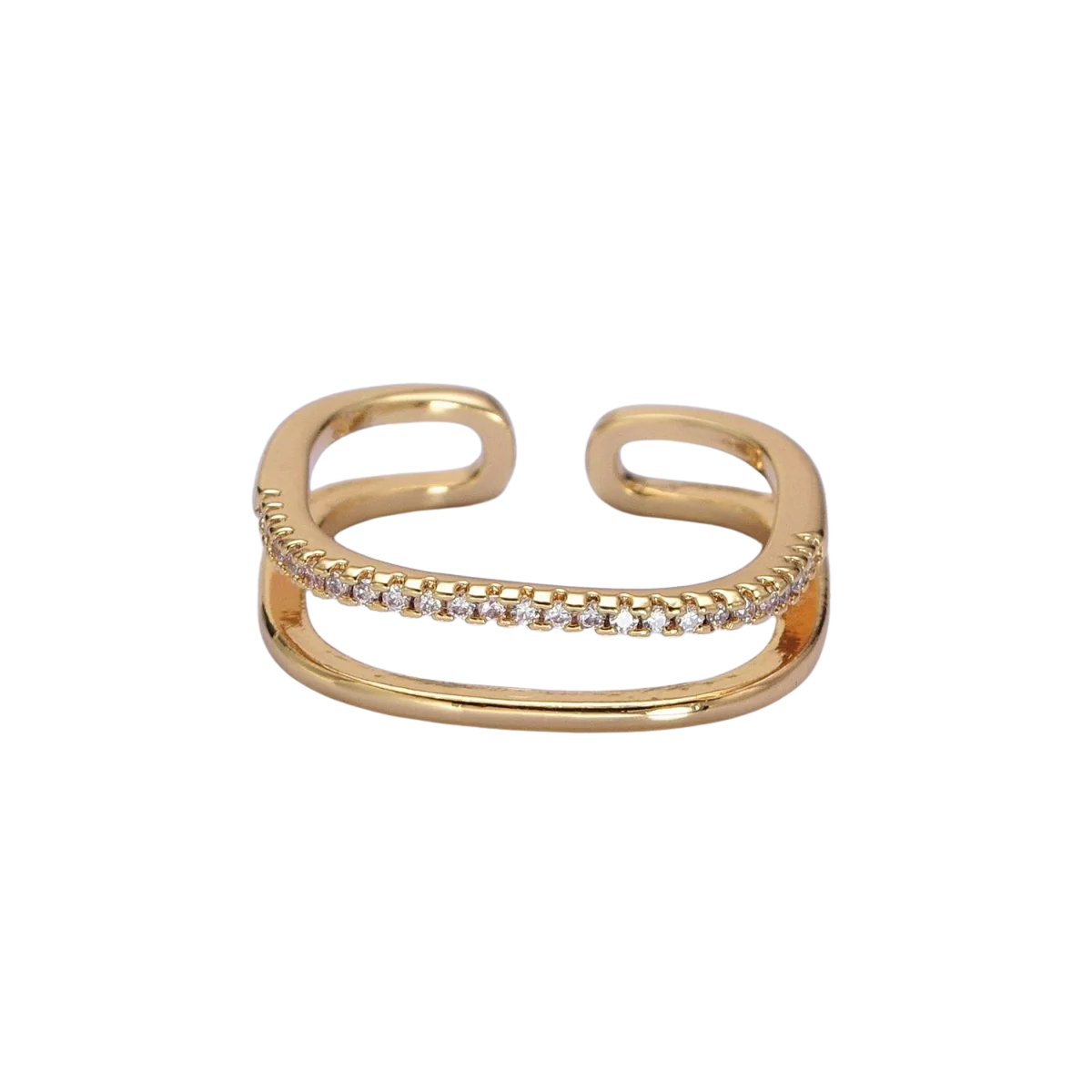 Dainty Stacked Diamond Minamilist Ring RI-21O1509 RI-21O1510